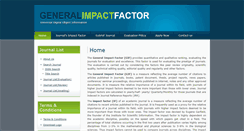 Desktop Screenshot of generalimpactfactor.com